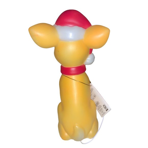 Holiday Time Reindeer Blow Mold Table Top Eleven Inch - Picture 6 of 15